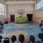 Jizzax viloyat qo’g’irchoq teatri DMTM tarbiyalanuvchilari huzurida bo’lishdi.
